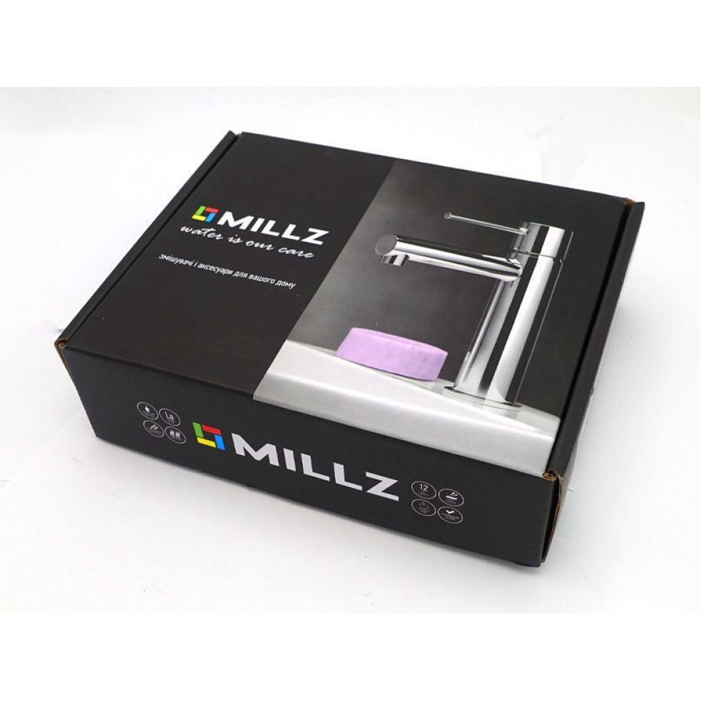 Змішувач для умивальника Millz MRS-11-35-001 Хром