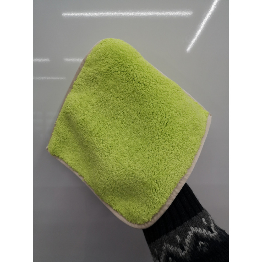 Рушник-рукавиця для сушіння - Autofiber Double Flip 20х20 см. 1100 gsm зелене (T2FLIP1100GM-3)