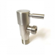 Кран кутовий сантехнічний нержавіюча сталь 1/2"х1/2" Kraft 306