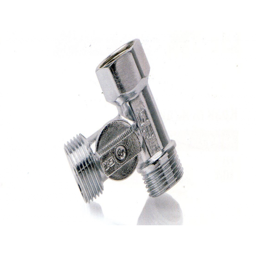 Кран прохідний IGER 1/2" x 3/4" x 1/2"