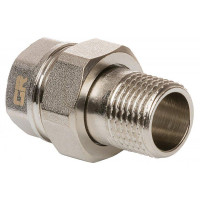 Згін з накидною гайкою IGER 15 1/2" прямий